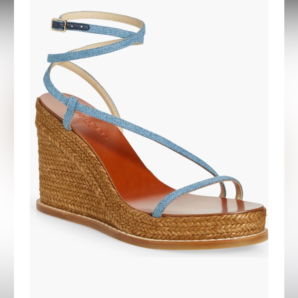 Jimmy Choo Danai Platform Wedge Sandal size 40.5/10.5